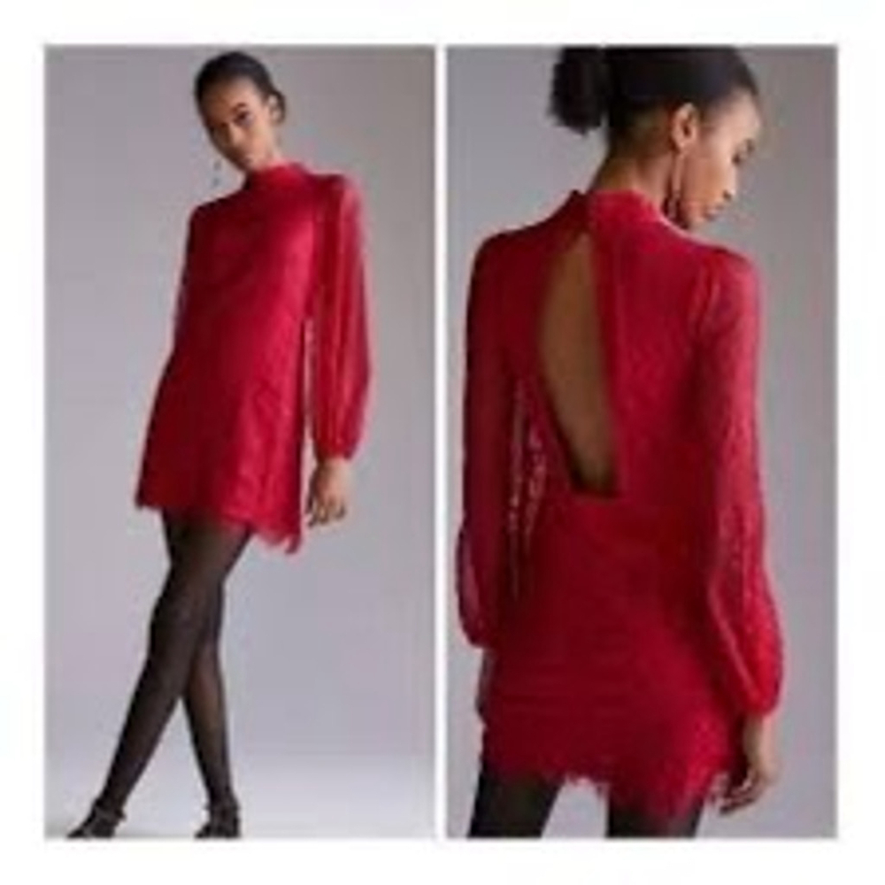Anthropologie Lace Mini Dress